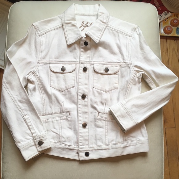 j jill white denim jacket